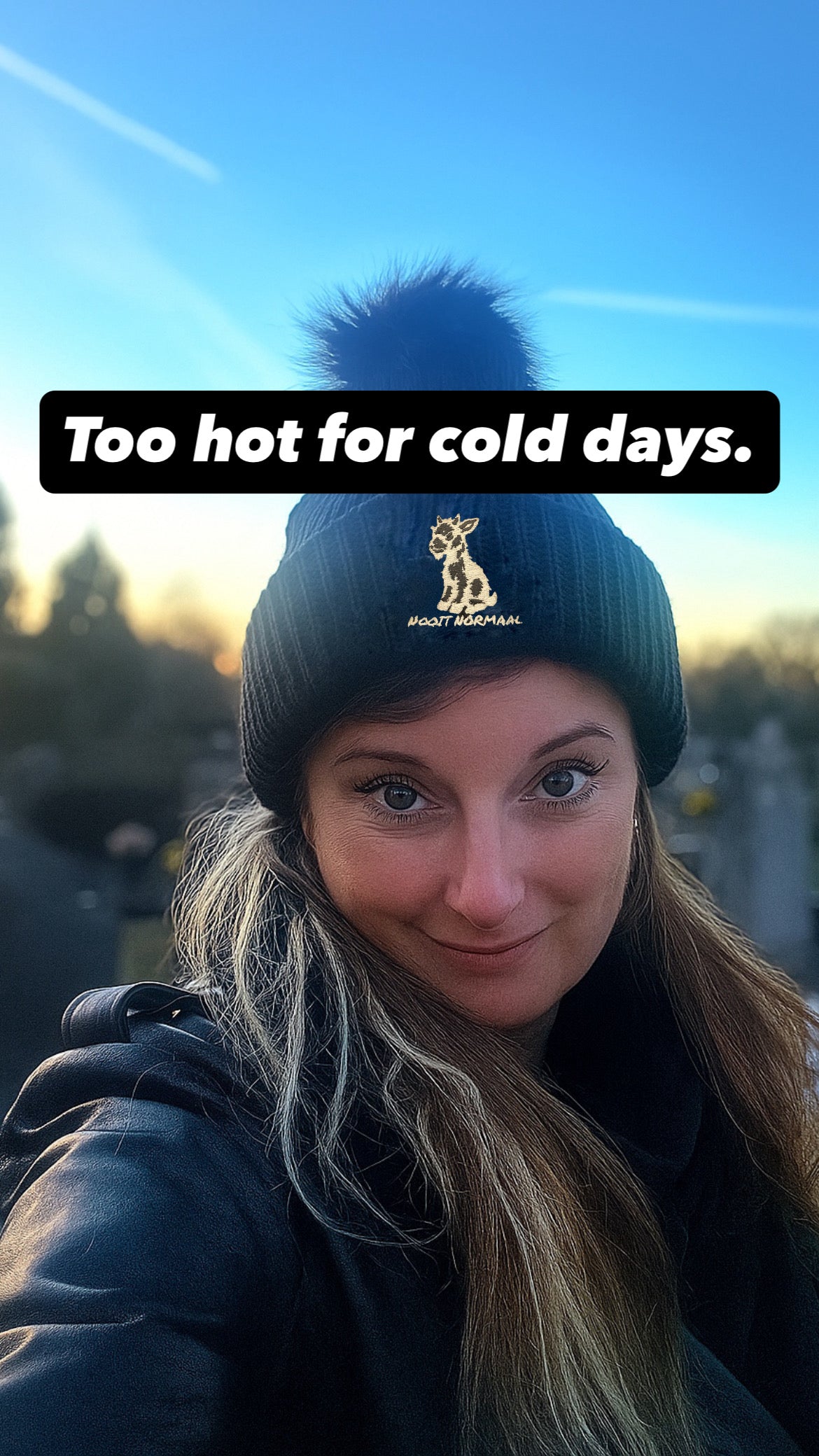 muts met pompon boos geitje